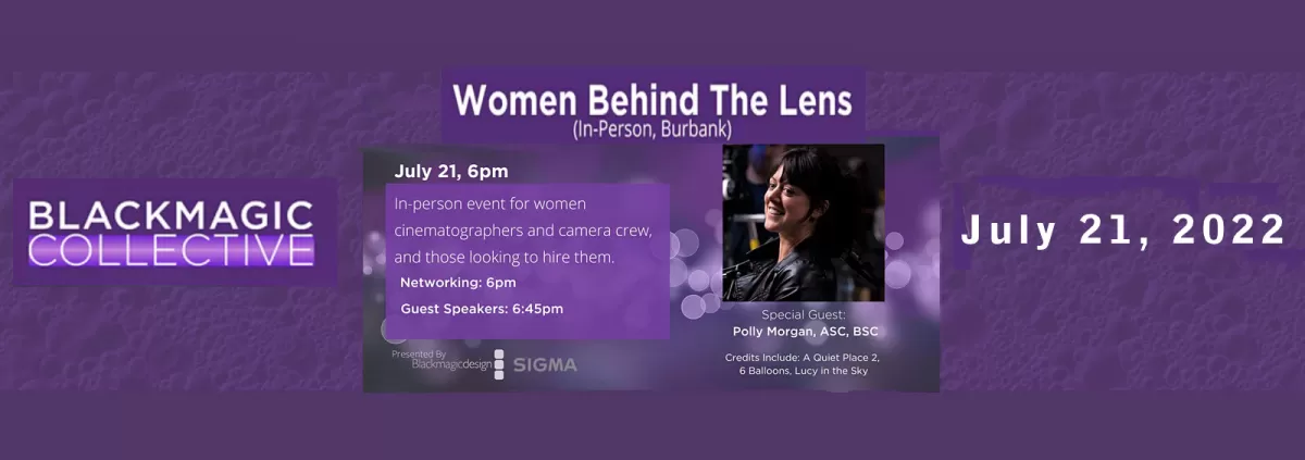 Women Behind the Lens: with Polly Morgan, ASC, BSC